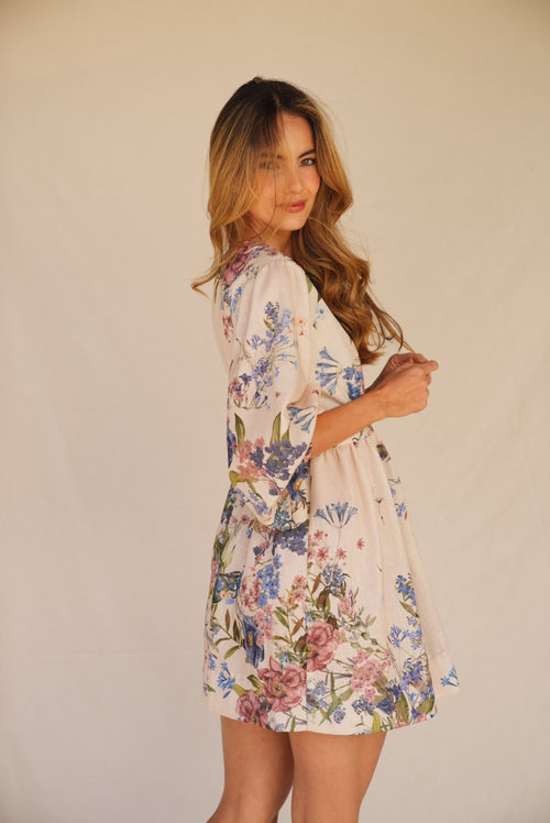 VESTIDO HERBARIO AZUL