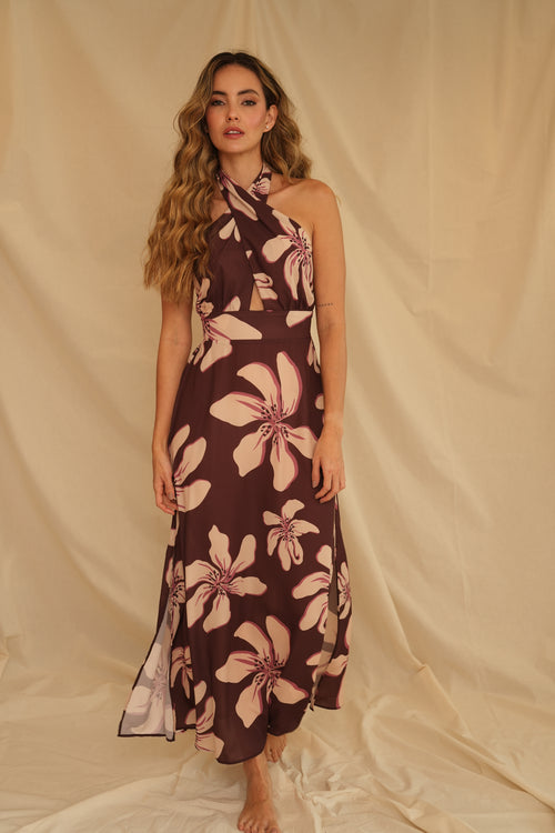 VESTIDO NUIT ROSÉ VINO