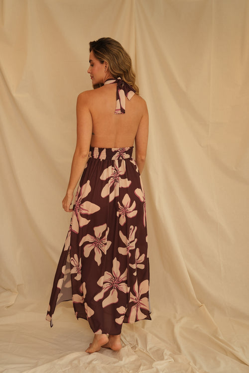 VESTIDO NUIT ROSÉ VINO