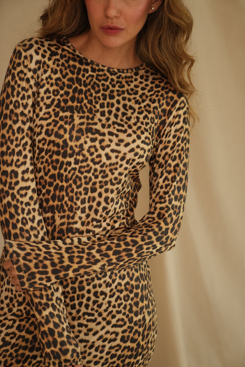 VESTIDO LEOPARD BLOOM