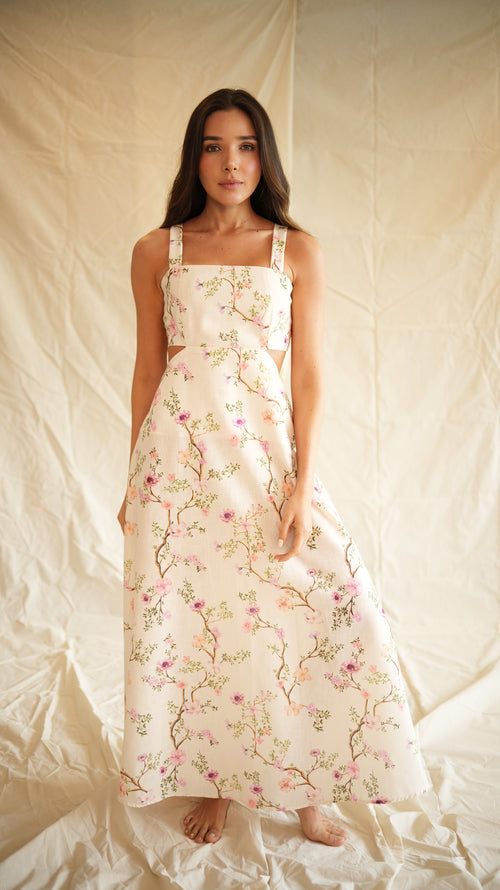 VESTIDO HERBARIO IVORY