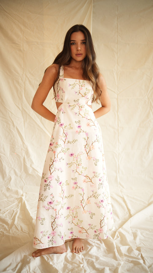 VESTIDO HERBARIO IVORY