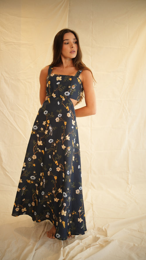 VESTIDO HERBARIO AZUL