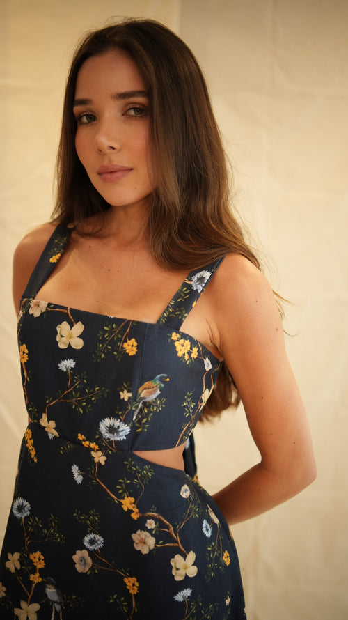 VESTIDO HERBARIO AZUL