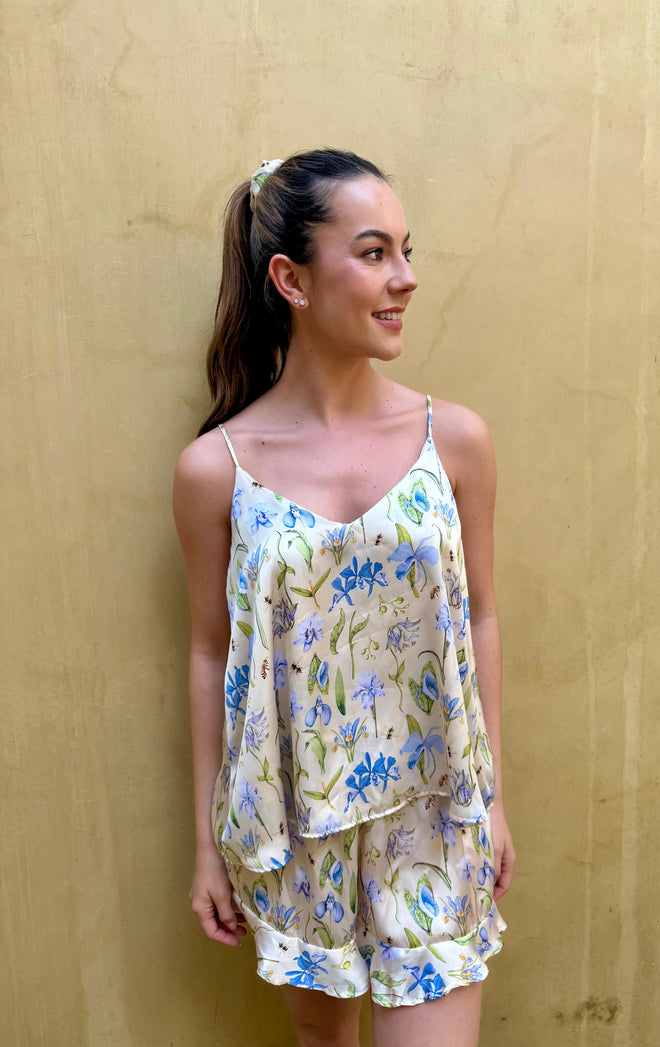PIJAMA REINA AZUL